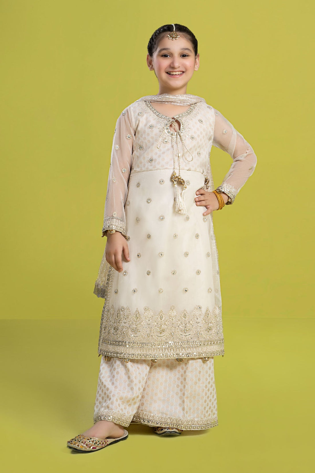 Maria B | Girls Eid Collection | MKS-EF24-25 by Designer Maria B - House of Maryam - Pakistani Designer Ethnic Wear in {{ shop.shopifyCountryName }}