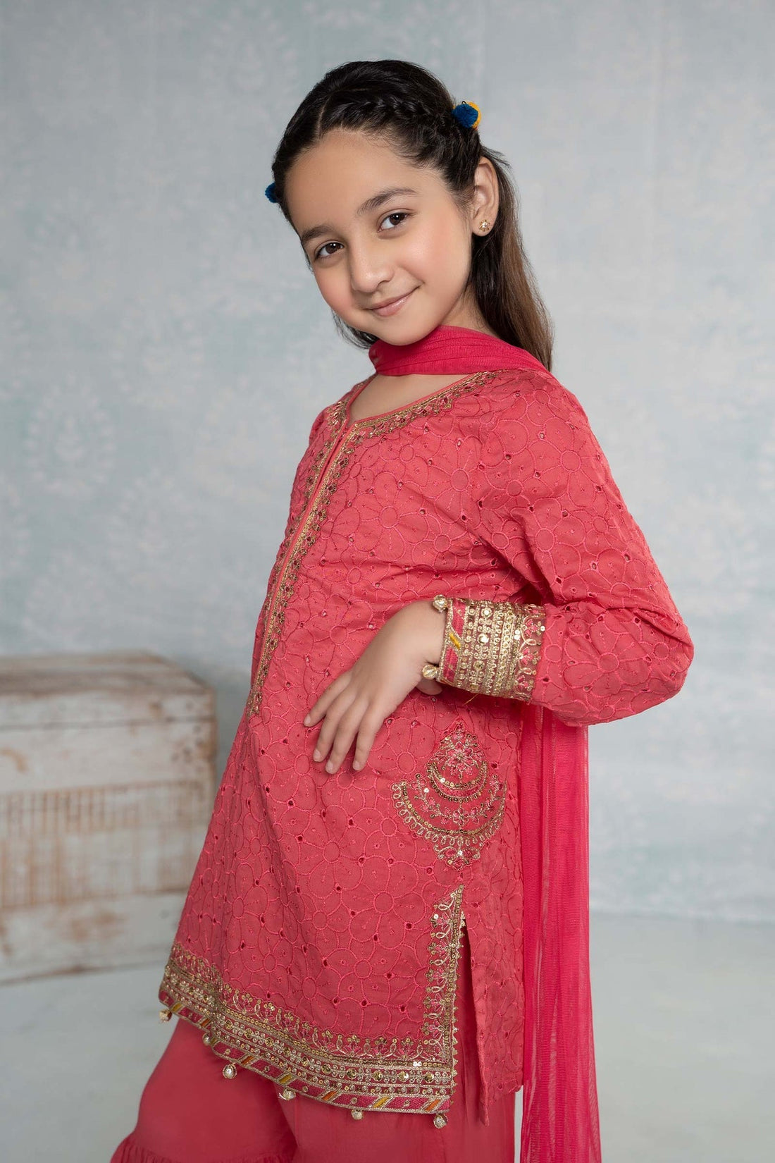 Maria B | Girls Eid Collection | MKD-EF24-14 by Designer Maria B - House of Maryam - Pakistani Designer Ethnic Wear in {{ shop.shopifyCountryName }}