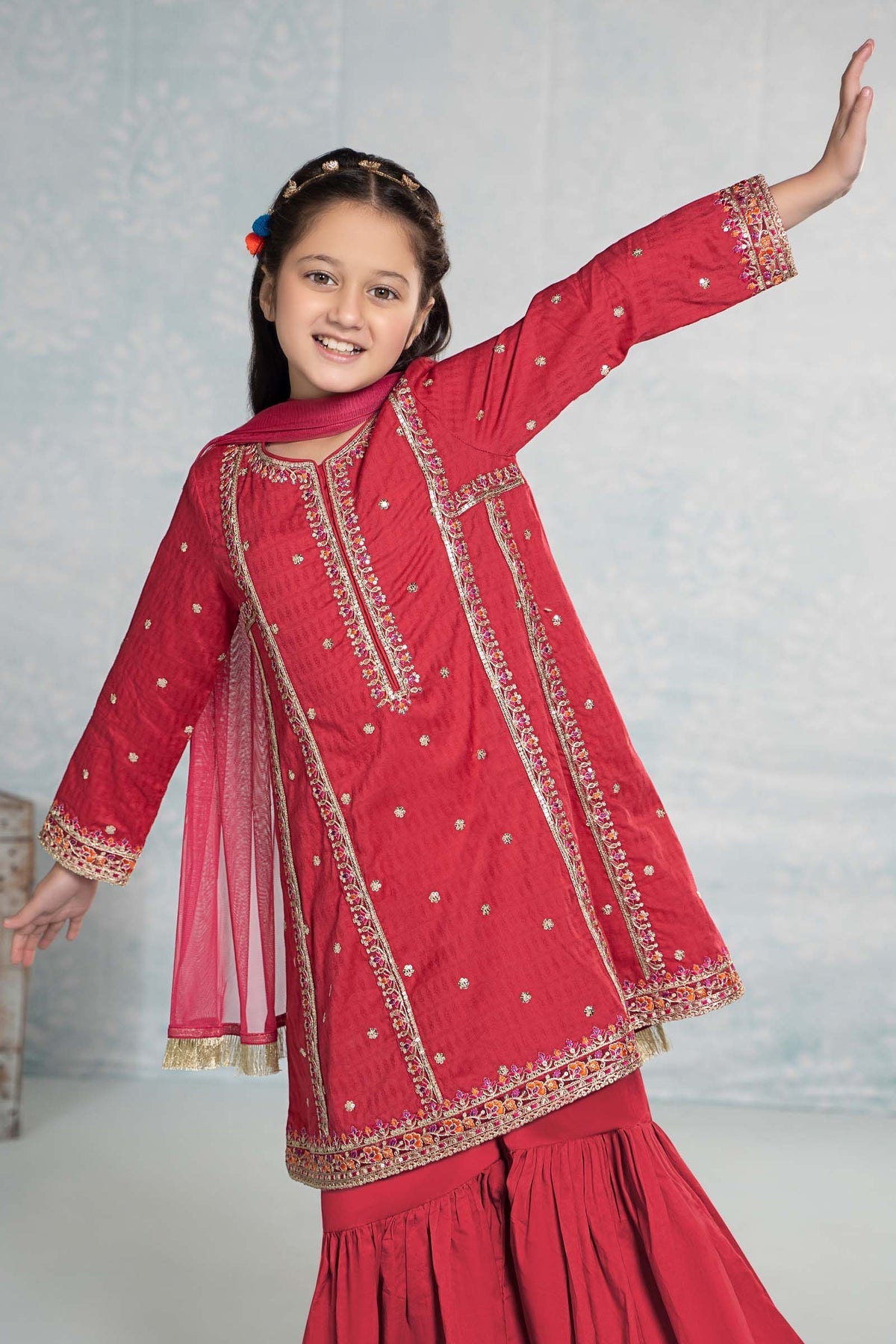 Maria B | Girls Eid Collection | MKD-EF24-10 by Designer Maria B - House of Maryam - Pakistani Designer Ethnic Wear in {{ shop.shopifyCountryName }}