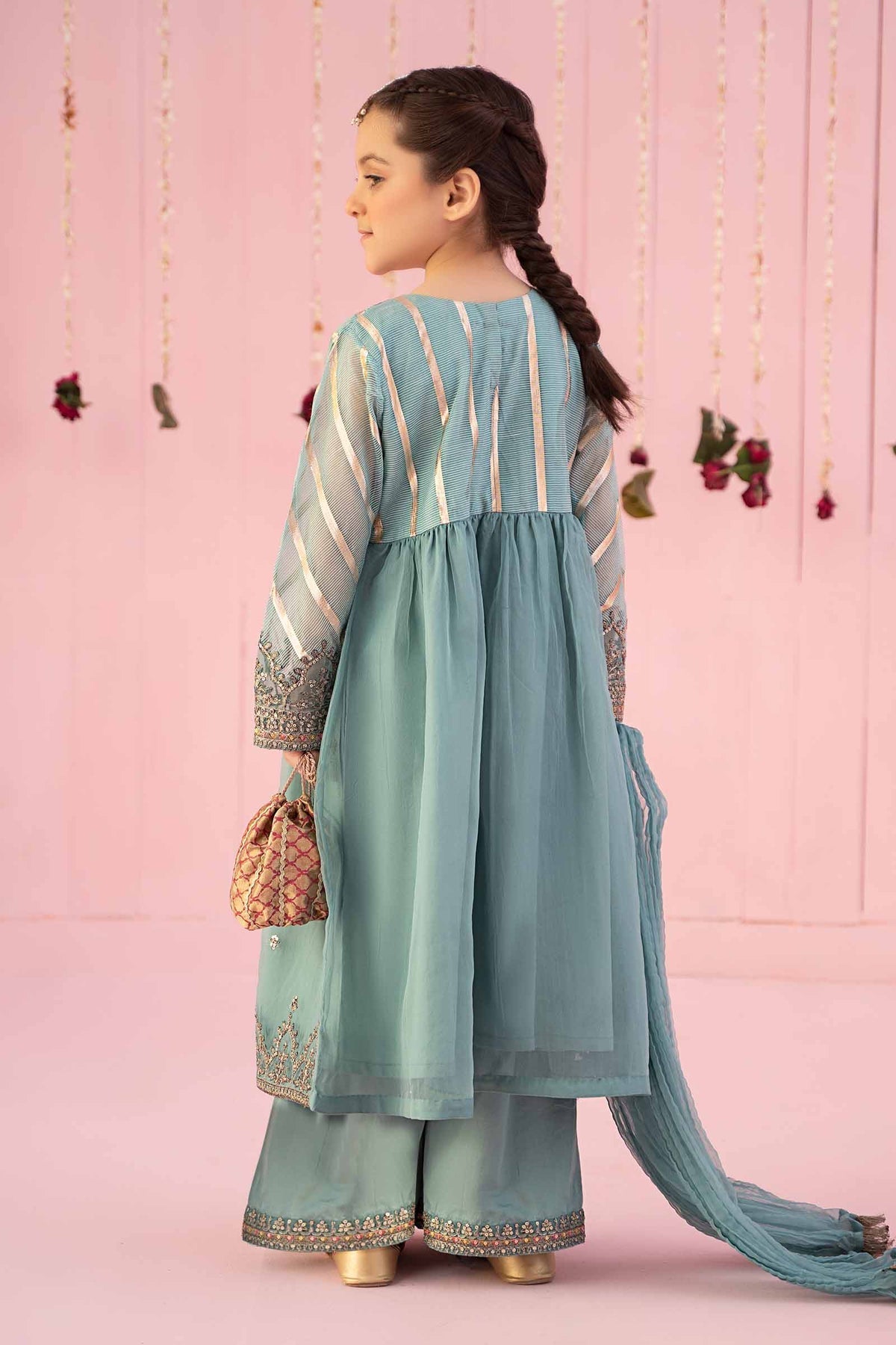 Maria B | Girls Eid Collection | MKS-EF24-27 by Designer Maria B - House of Maryam - Pakistani Designer Ethnic Wear in {{ shop.shopifyCountryName }}