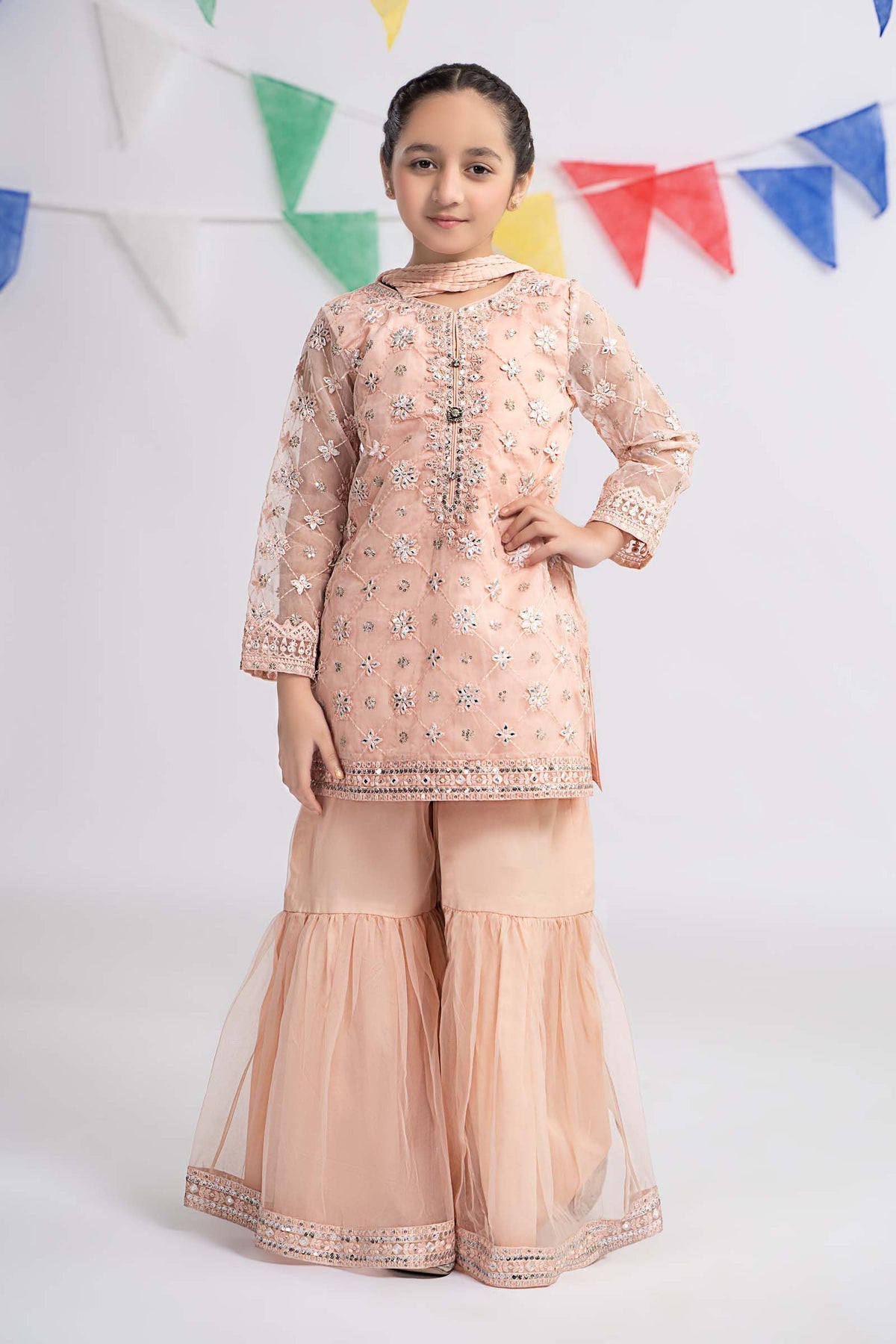 Maria B | Girls Eid Collection | MKS-EF24-11 by Designer Maria B - House of Maryam - Pakistani Designer Ethnic Wear in {{ shop.shopifyCountryName }}