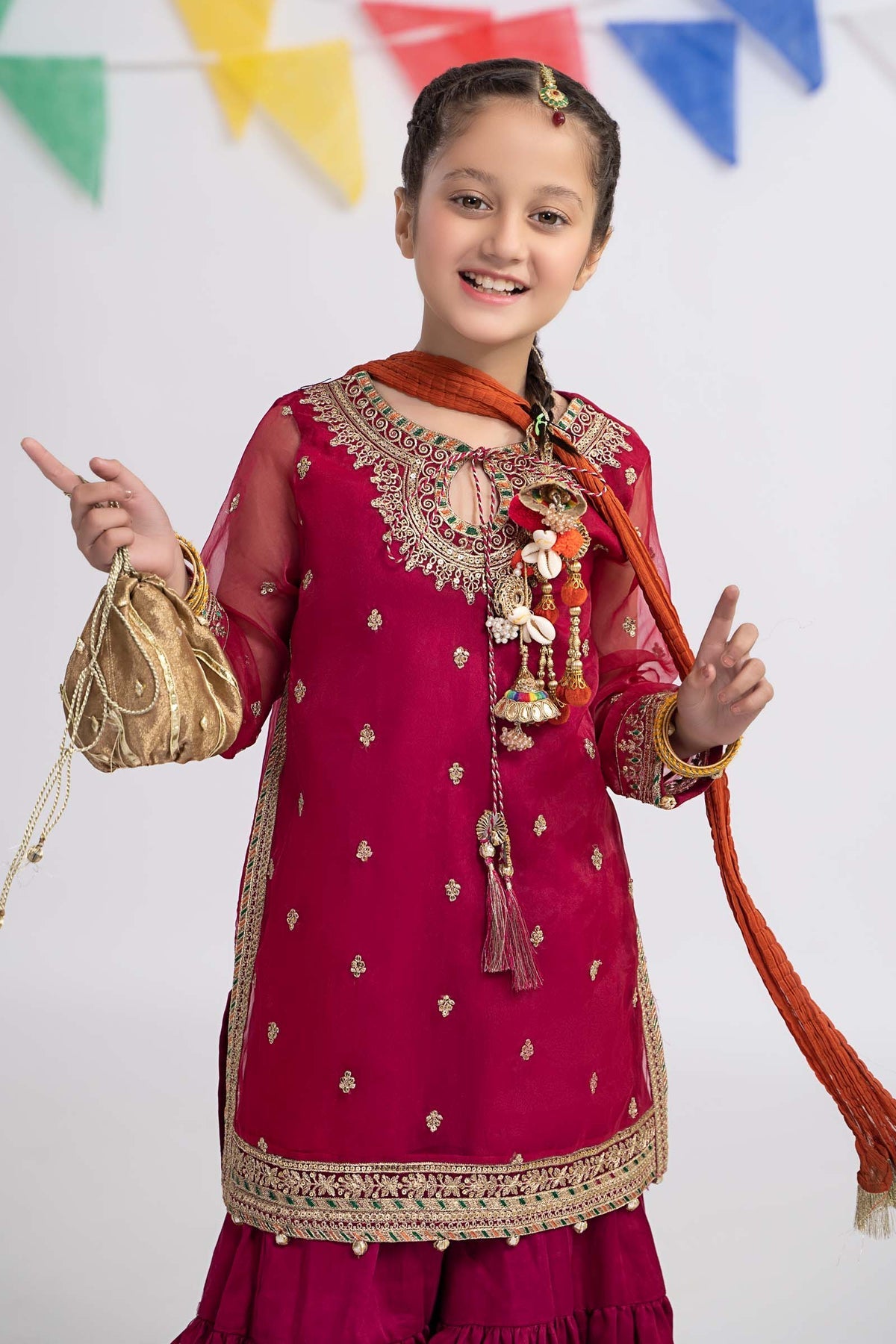 Maria B | Girls Eid Collection | KS-EF24-12 by Designer Maria B - House of Maryam - Pakistani Designer Ethnic Wear in {{ shop.shopifyCountryName }}