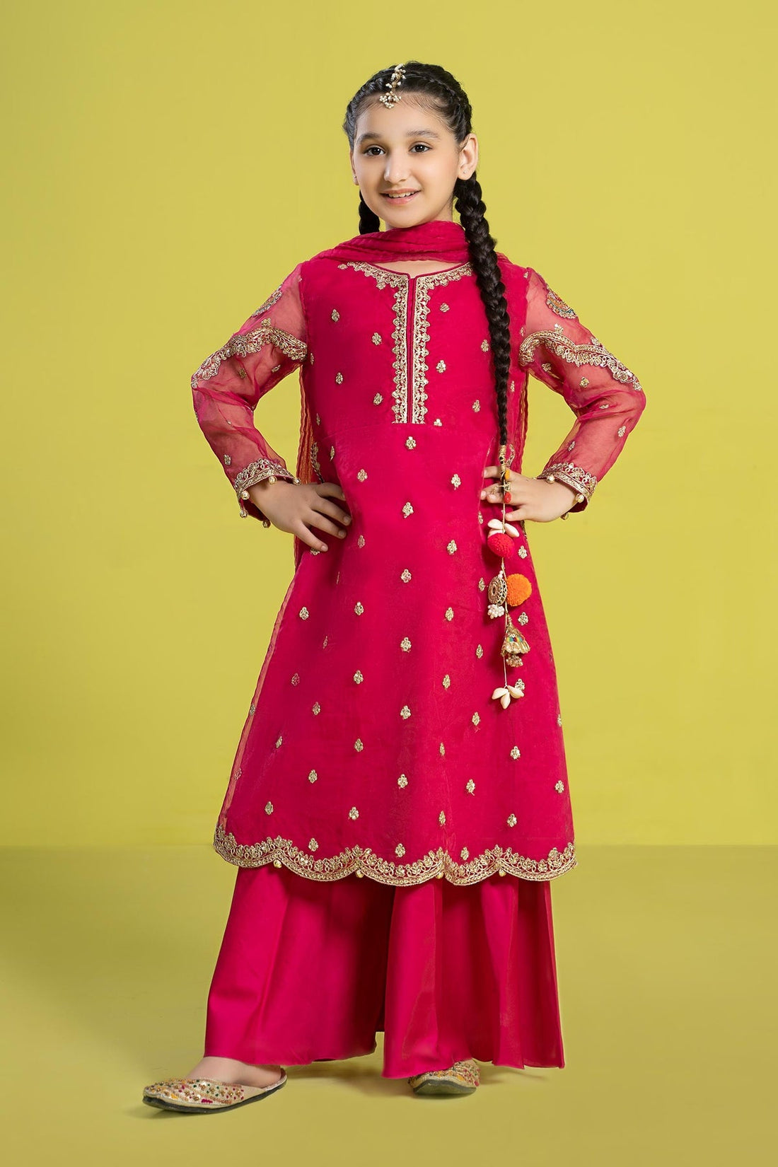 Maria B | Girls Eid Collection | MKS-EF24-23 by Designer Maria B - House of Maryam - Pakistani Designer Ethnic Wear in {{ shop.shopifyCountryName }}