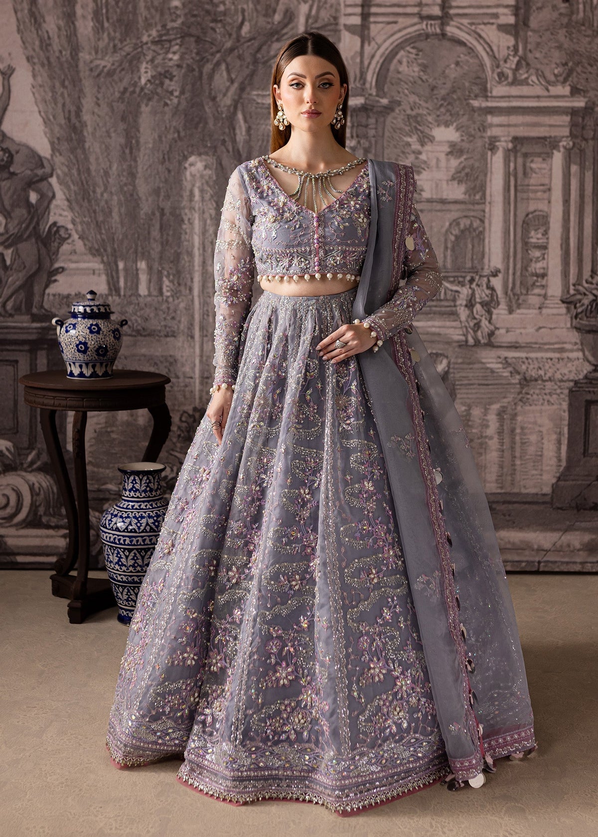 Maria Osama Khan | Mystara Wedding Festive | Lyra -  Maria Osama Khan Ladies Clothes - Original Designer Dress - House of Maryam