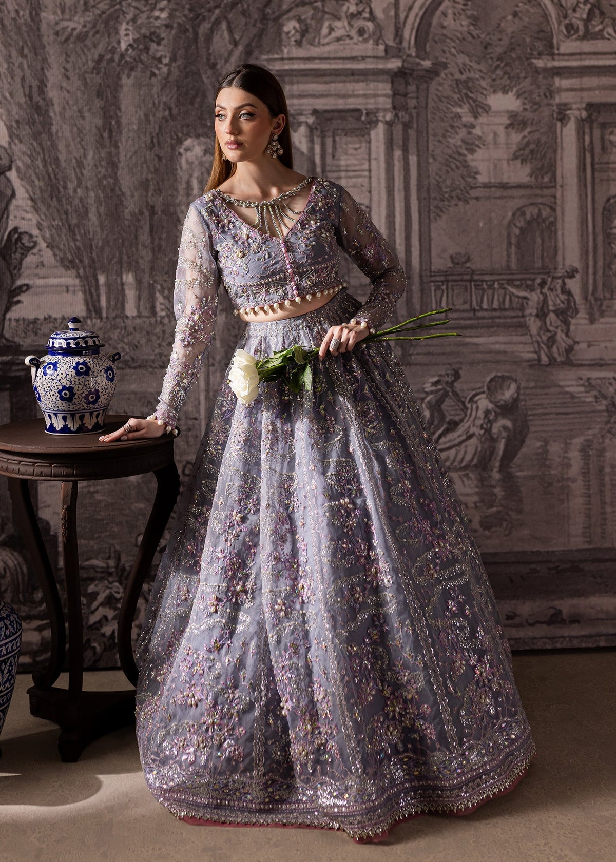 Maria Osama Khan | Mystara Wedding Festive | Lyra -  Maria Osama Khan Ladies Clothes - Original Designer Dress - House of Maryam