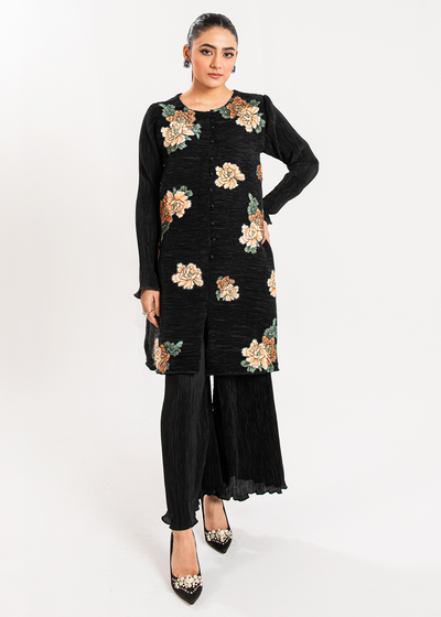 Maria Osama Khan | Claire Pleated Silk | Twilight -  Maria Osama Khan Formal - Original Designer Dress - House of Maryam