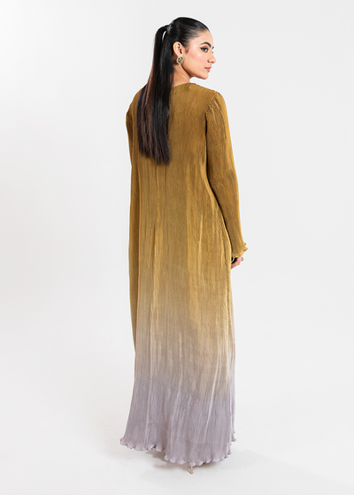 Maria Osama Khan | Claire Pleated Silk | Honeycomb -  Maria Osama Khan Formal - Original Designer Dress - House of Maryam
