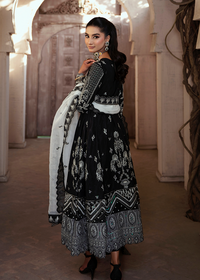 Maria Osama Khan | Rang e Noor Eid Edit | Neel Kamal-Black -  Maria Osama Khan Formal - Original Designer Dress - House of Maryam