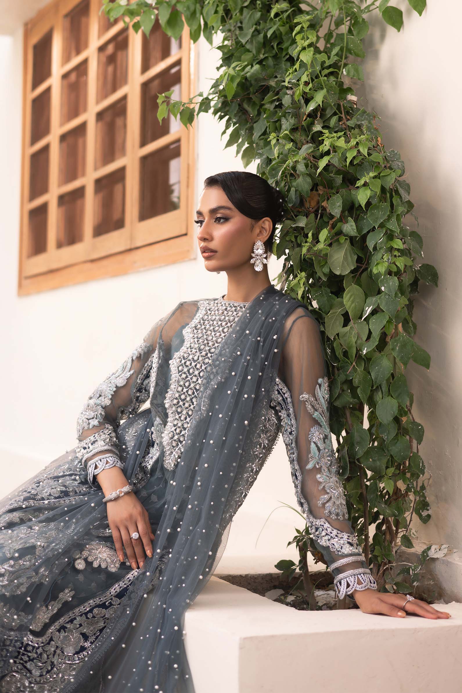 Maryam Hussain | Marwa Luxury Formals 24 | Zari