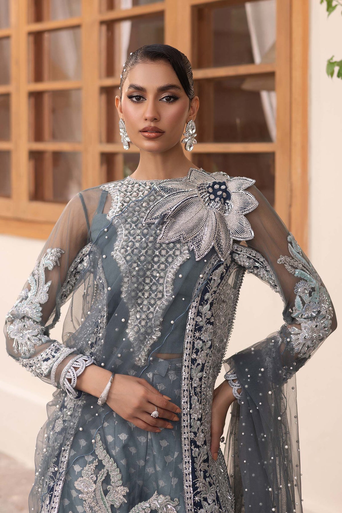 Maryam Hussain | Marwa Luxury Formals 24 | Zari -  Maryam Hussain Ladies Clothes - Original Designer Dress - House of Maryam