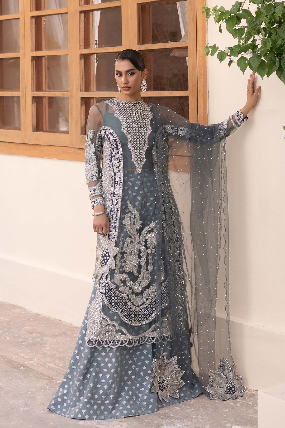 Maryam Hussain | Marwa Luxury Formals 24 | Zari -  Maryam Hussain Ladies Clothes - Original Designer Dress - House of Maryam
