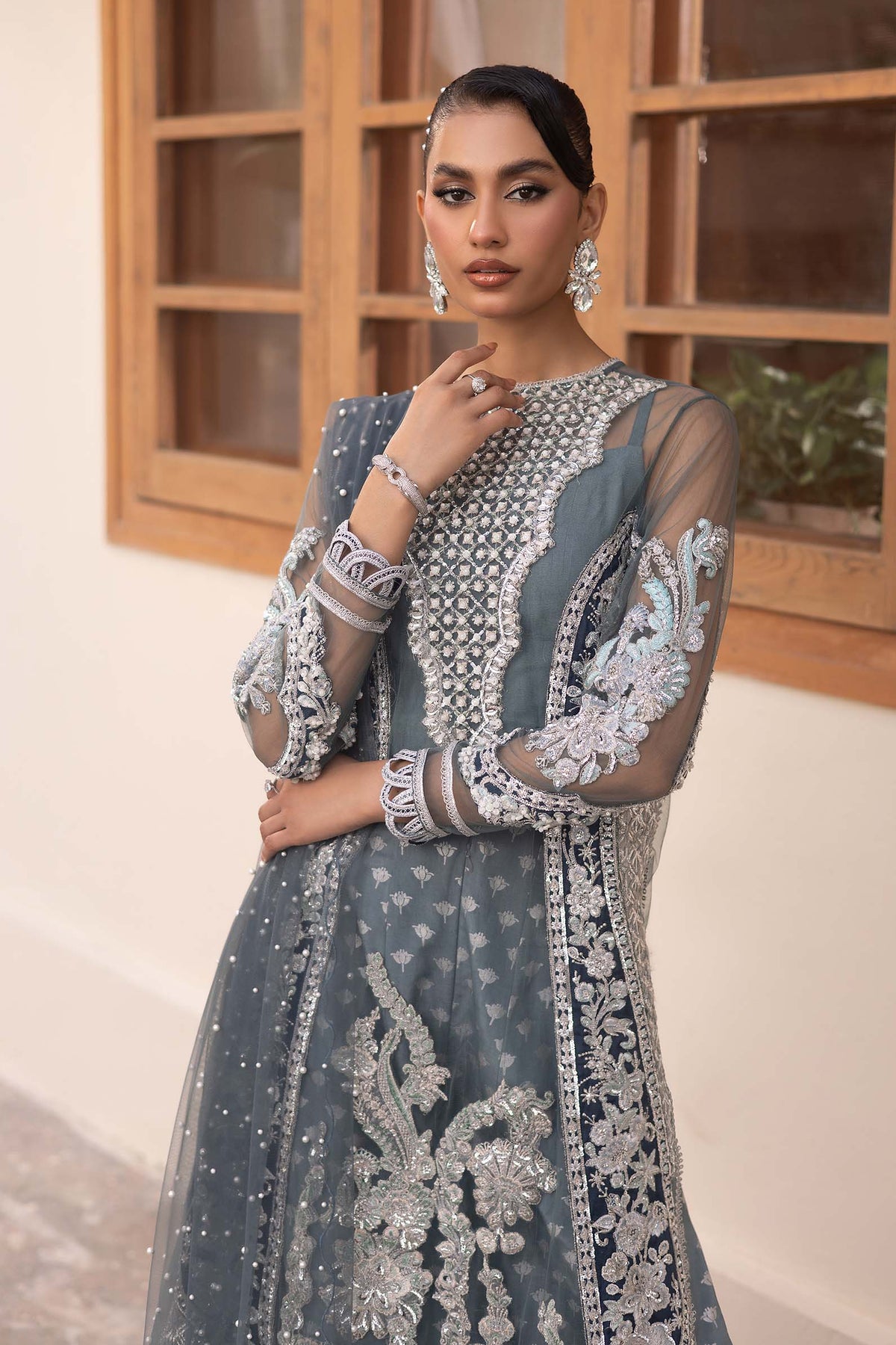 Maryam Hussain | Marwa Luxury Formals 24 | Zari -  Maryam Hussain Ladies Clothes - Original Designer Dress - House of Maryam