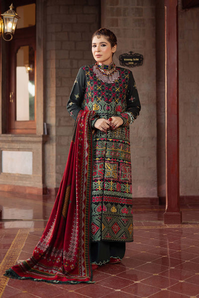 Maryam Hussain | Silk Edit |  Forest -  Maryam Hussain Ladies Clothes - Original Designer Dress - House of Maryam