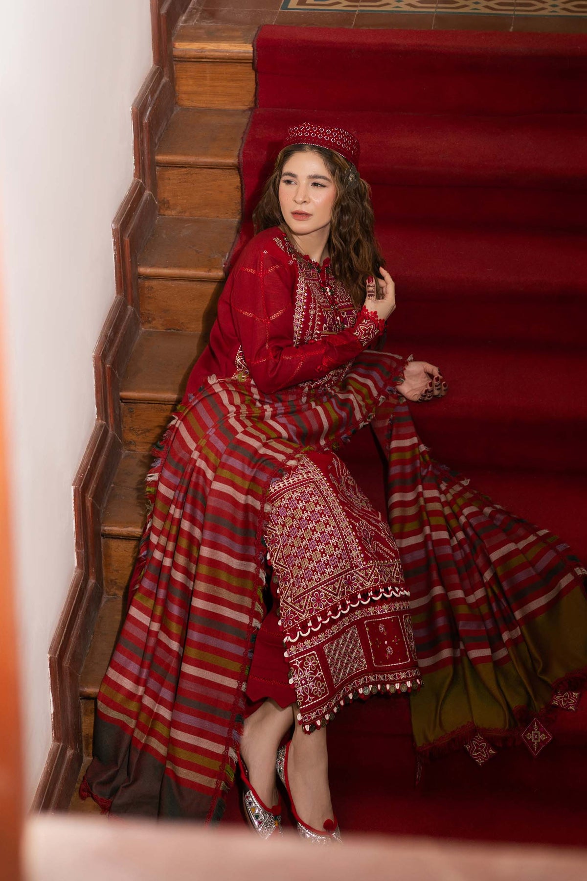 Maryam Hussain | Silk Edit |   Rose -  Maryam Hussain Ladies Clothes - Original Designer Dress - House of Maryam