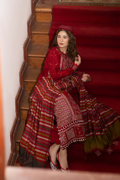 Maryam Hussain | Silk Edit |   Rose -  Maryam Hussain Ladies Clothes - Original Designer Dress - House of Maryam
