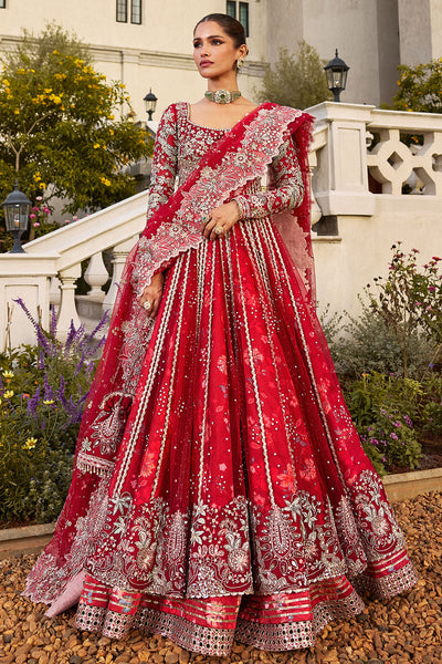 Soraya Marybellé red net shirt and lehenga