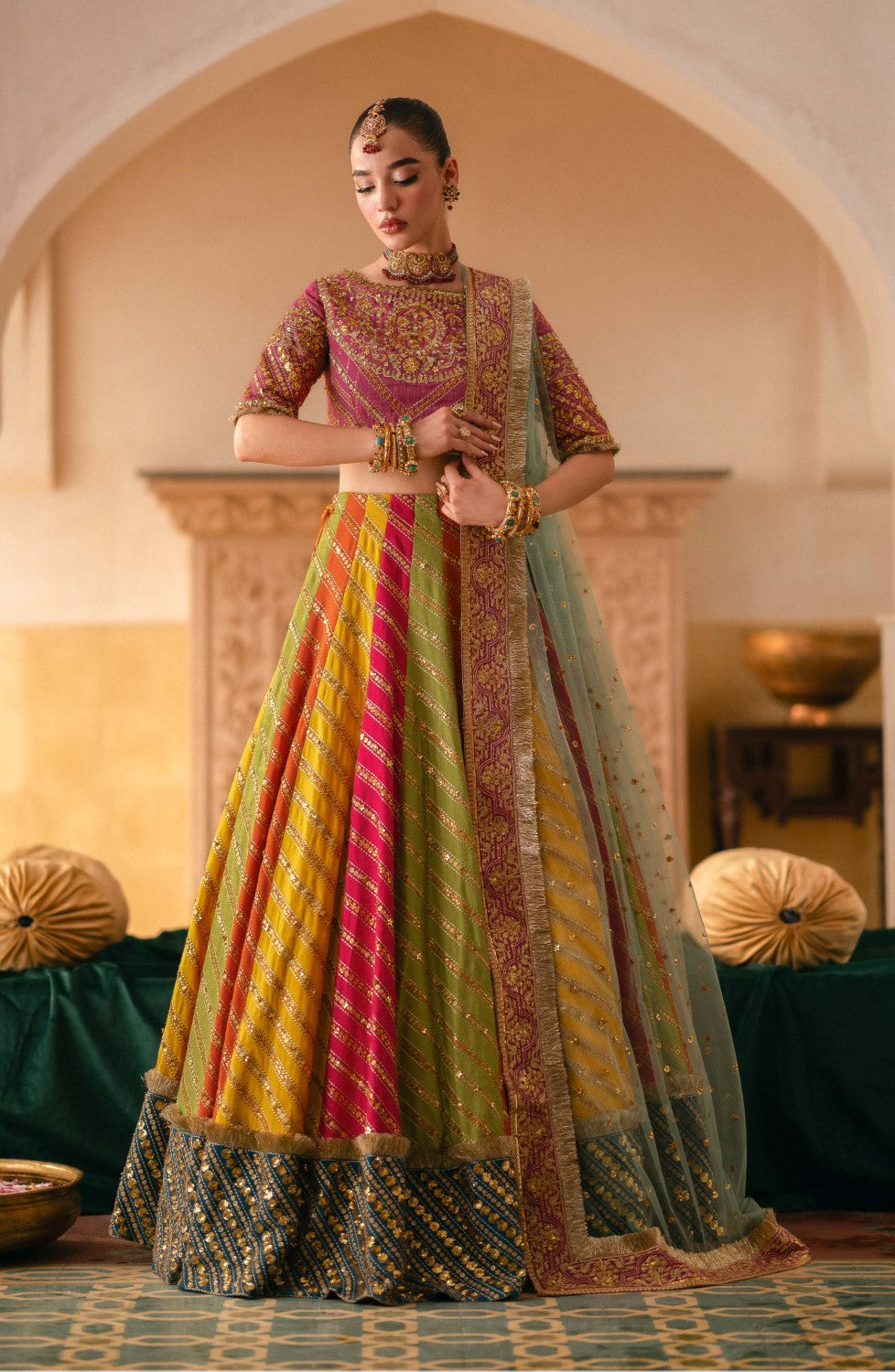 Maryum N Maria | Gul Posh Wedding Formals | SITARA BEGUM - MS40064 -  Maryum N Maria Ladies Clothes - Original Designer Dress - House of Maryam