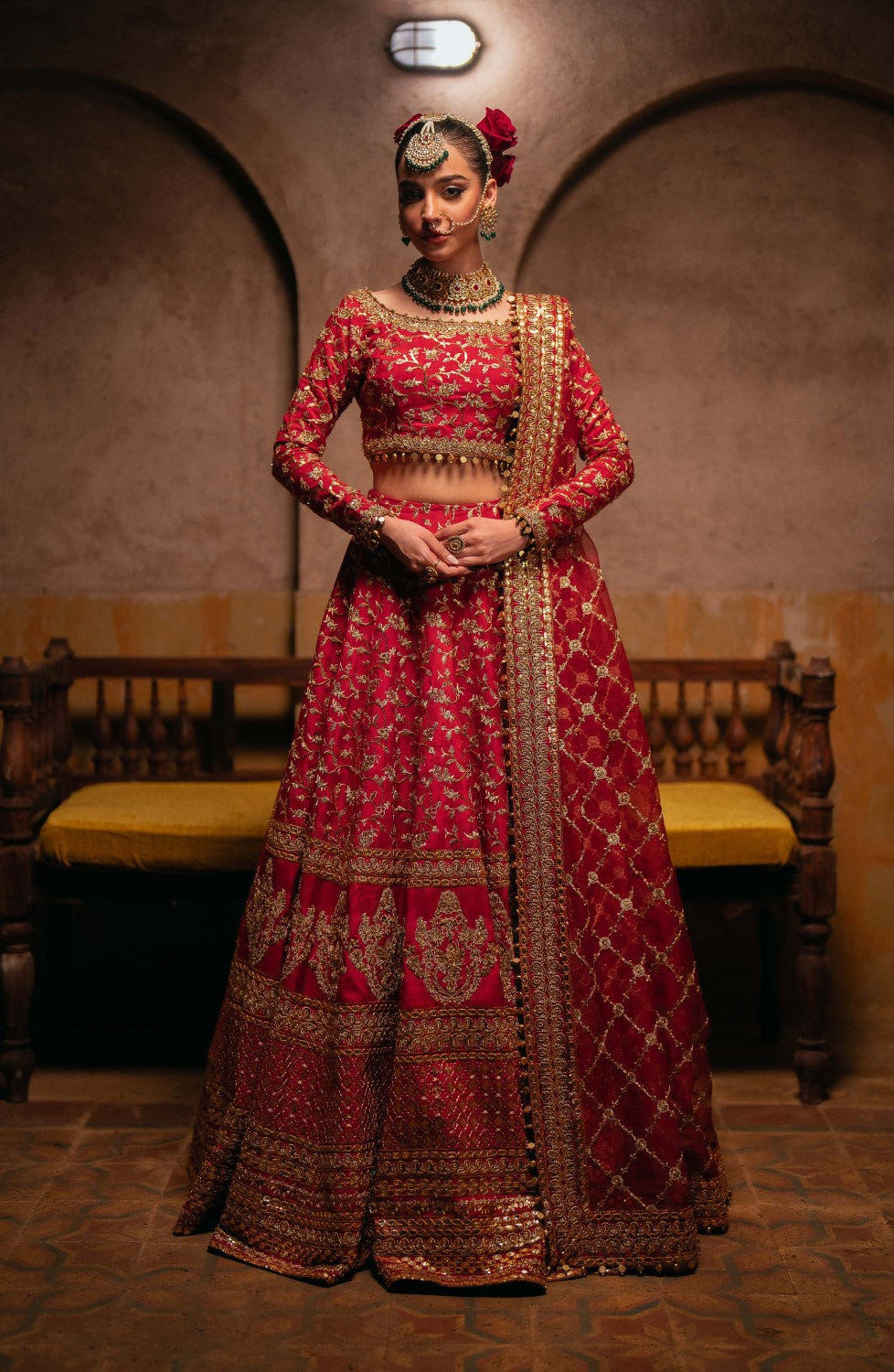 Maryum N Maria | Gul Posh Wedding Formals | ZAIB UN NISA - MS40065 -  Maryum N Maria Ladies Clothes - Original Designer Dress - House of Maryam