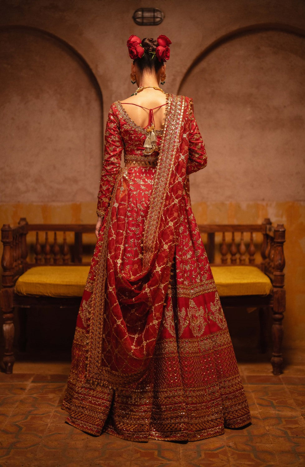 Maryum N Maria | Gul Posh Wedding Formals | ZAIB UN NISA - MS40065 -  Maryum N Maria Ladies Clothes - Original Designer Dress - House of Maryam