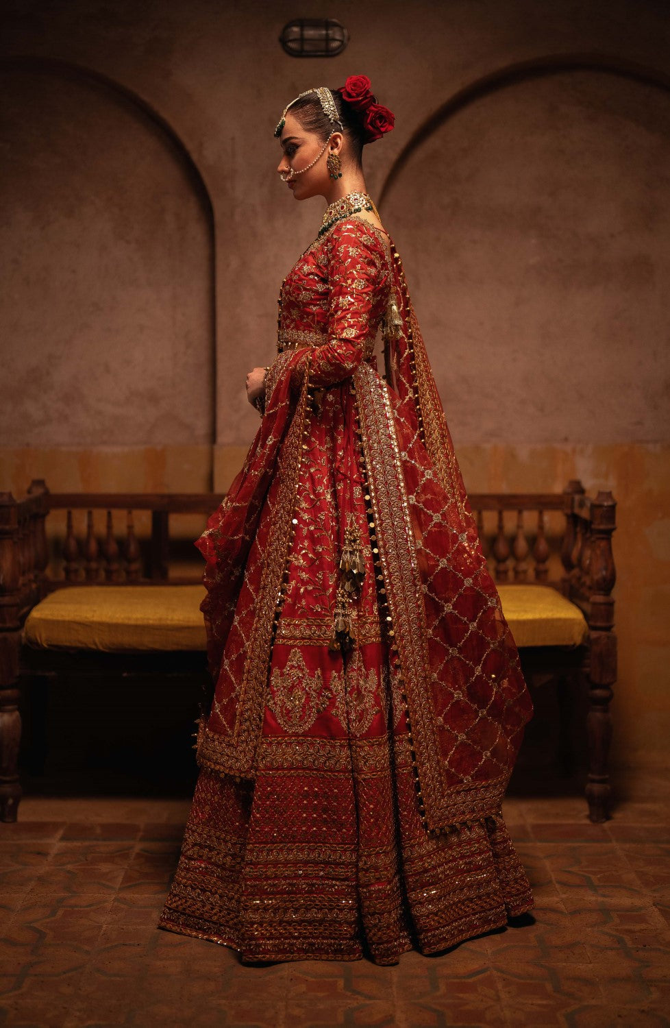 Maryum N Maria | Gul Posh Wedding Formals | ZAIB UN NISA - MS40065 -  Maryum N Maria Ladies Clothes - Original Designer Dress - House of Maryam
