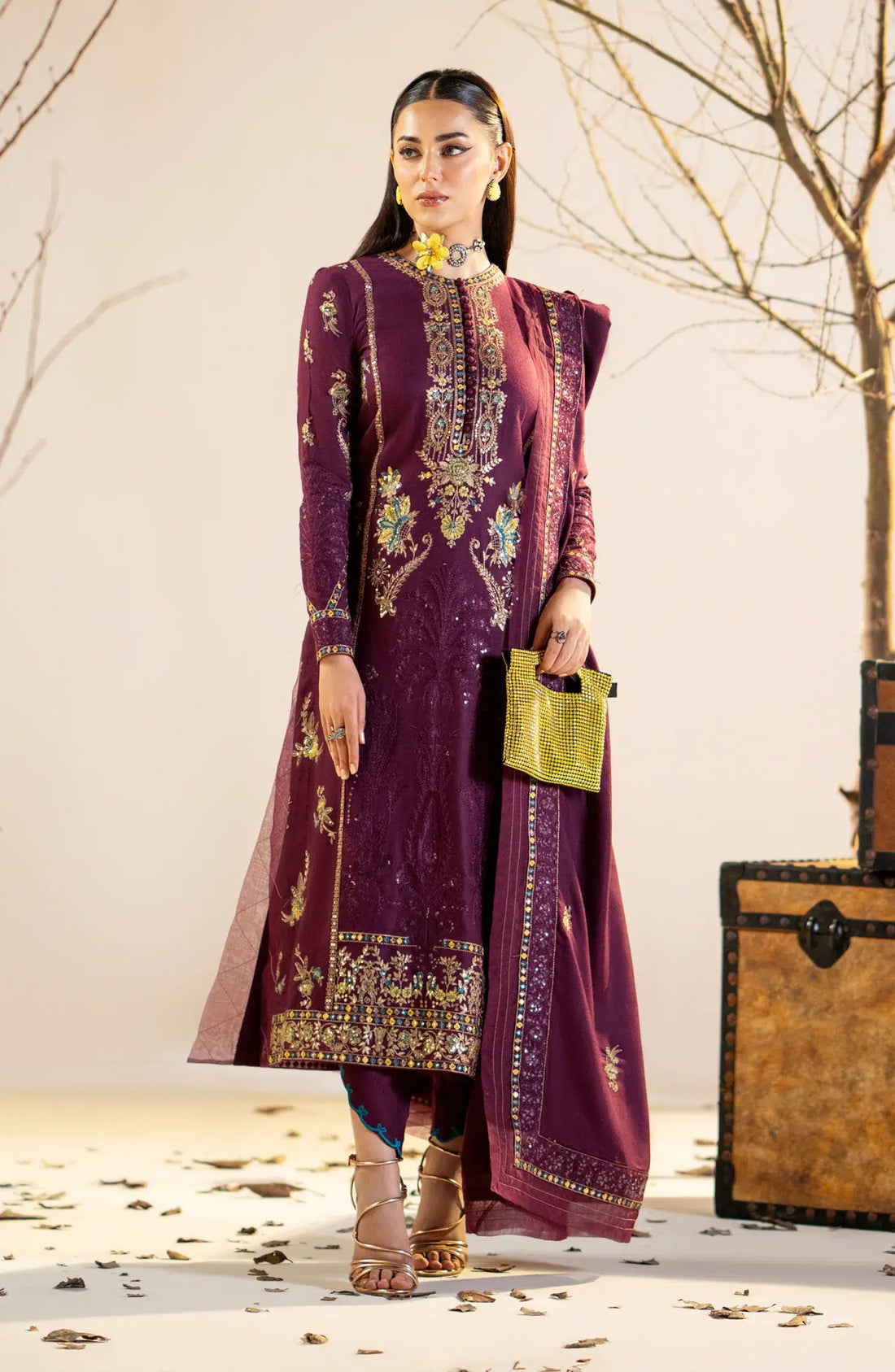 Maryum N Maria | Shehr Bano Winter 23 | JANEA MW23565 by Designer Maryum N Maria - House of Maryam - Pakistani Designer Ethnic Wear in {{ shop.shopifyCountryName }}