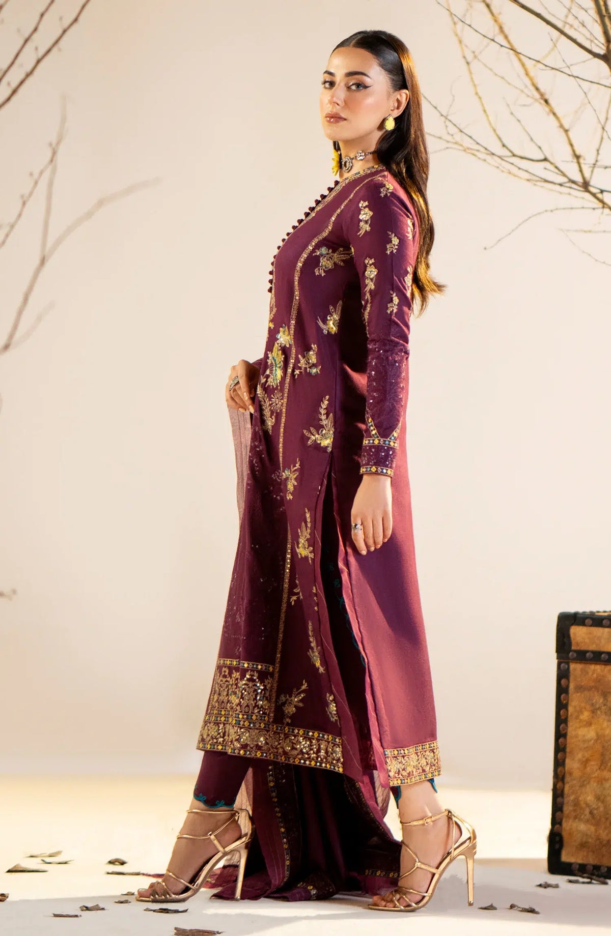 Maryum N Maria | Shehr Bano Winter 23 | JANEA MW23565 -  Maryum N Maria Luxury - Original Designer Dress - House of Maryam