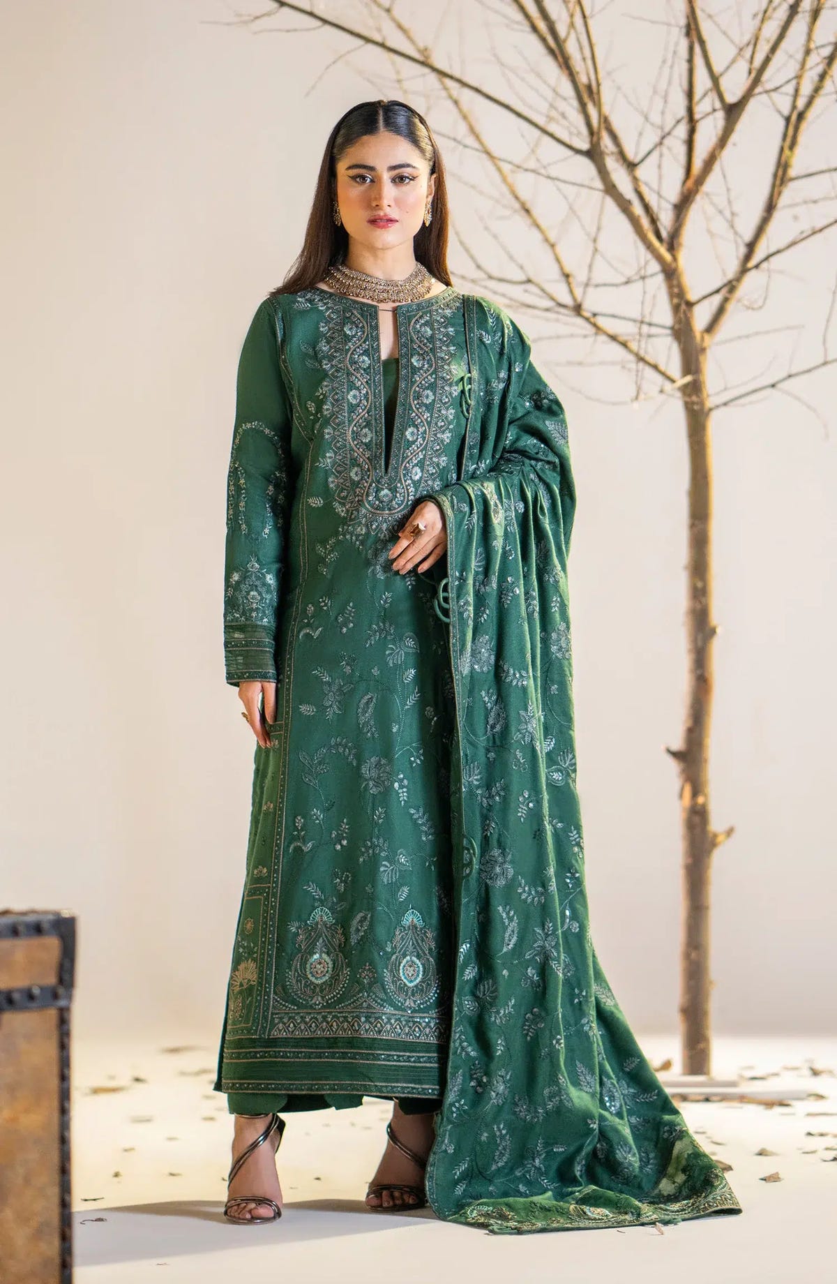Maryum N Maria | Shehr Bano Winter 23 | JHEEL MW23563 -  Maryum N Maria Luxury - Original Designer Dress - House of Maryam