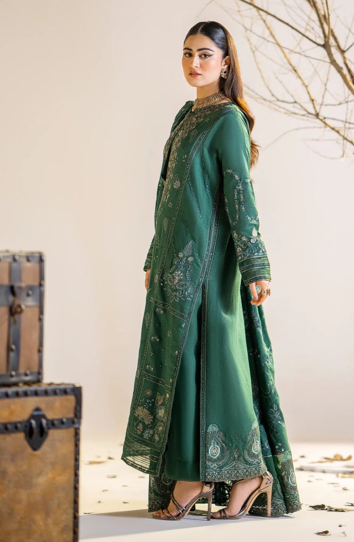Maryum N Maria | Shehr Bano Winter 23 | JHEEL MW23563 -  Maryum N Maria Luxury - Original Designer Dress - House of Maryam