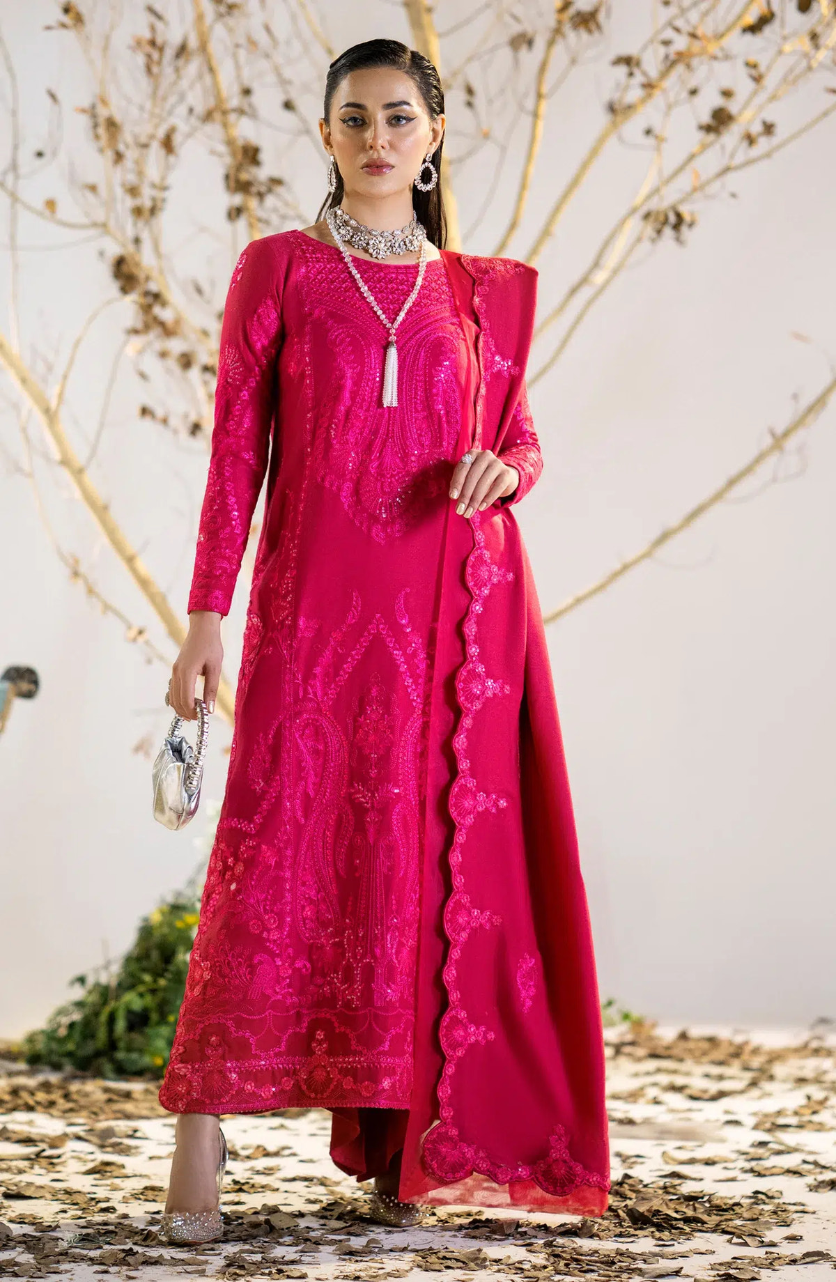 Maryum N Maria | Shehr Bano Winter 23 | HUSNA MW23554 -  Maryum N Maria Luxury - Original Designer Dress - House of Maryam