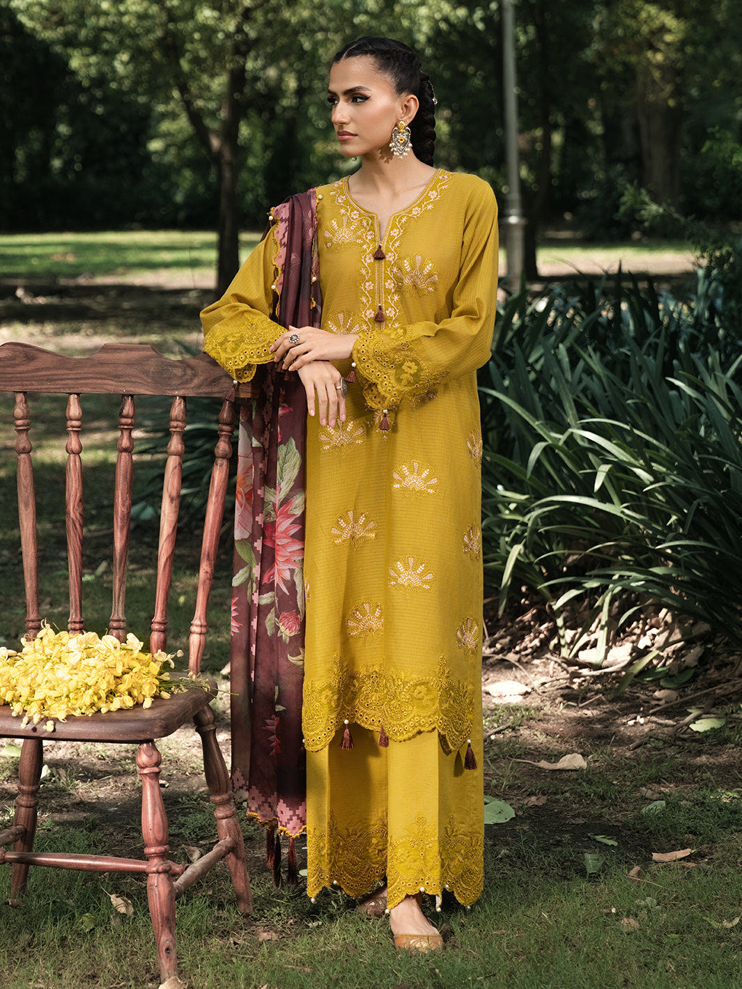 Hemstitch | The Garden Lawn | Matcha