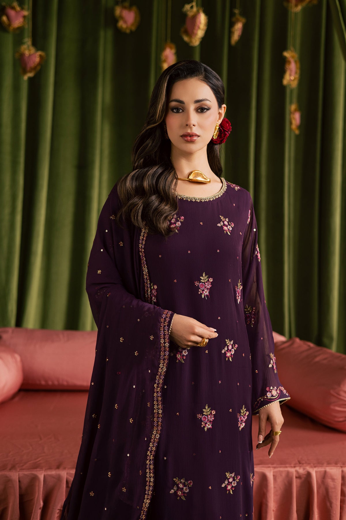 Batik | Gulmohar Festive Eid Edit 26' | Maya 3Pc, image 2
