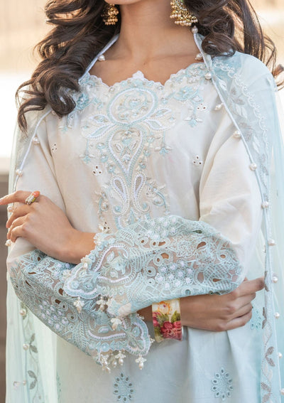 Meem | Luxury Eid Lawn 24 | MD-07 BLUE -  Meem Luxury - Original Designer Dress - House of Maryam