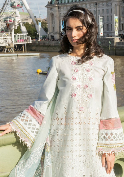 Meem | Luxury Eid Lawn 24 | MD-09 LIGHT BLUE -  Meem Luxury - Original Designer Dress - House of Maryam
