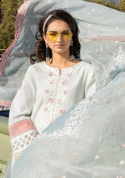 Meem | Luxury Eid Lawn 24 | MD-09 LIGHT BLUE -  Meem Luxury - Original Designer Dress - House of Maryam