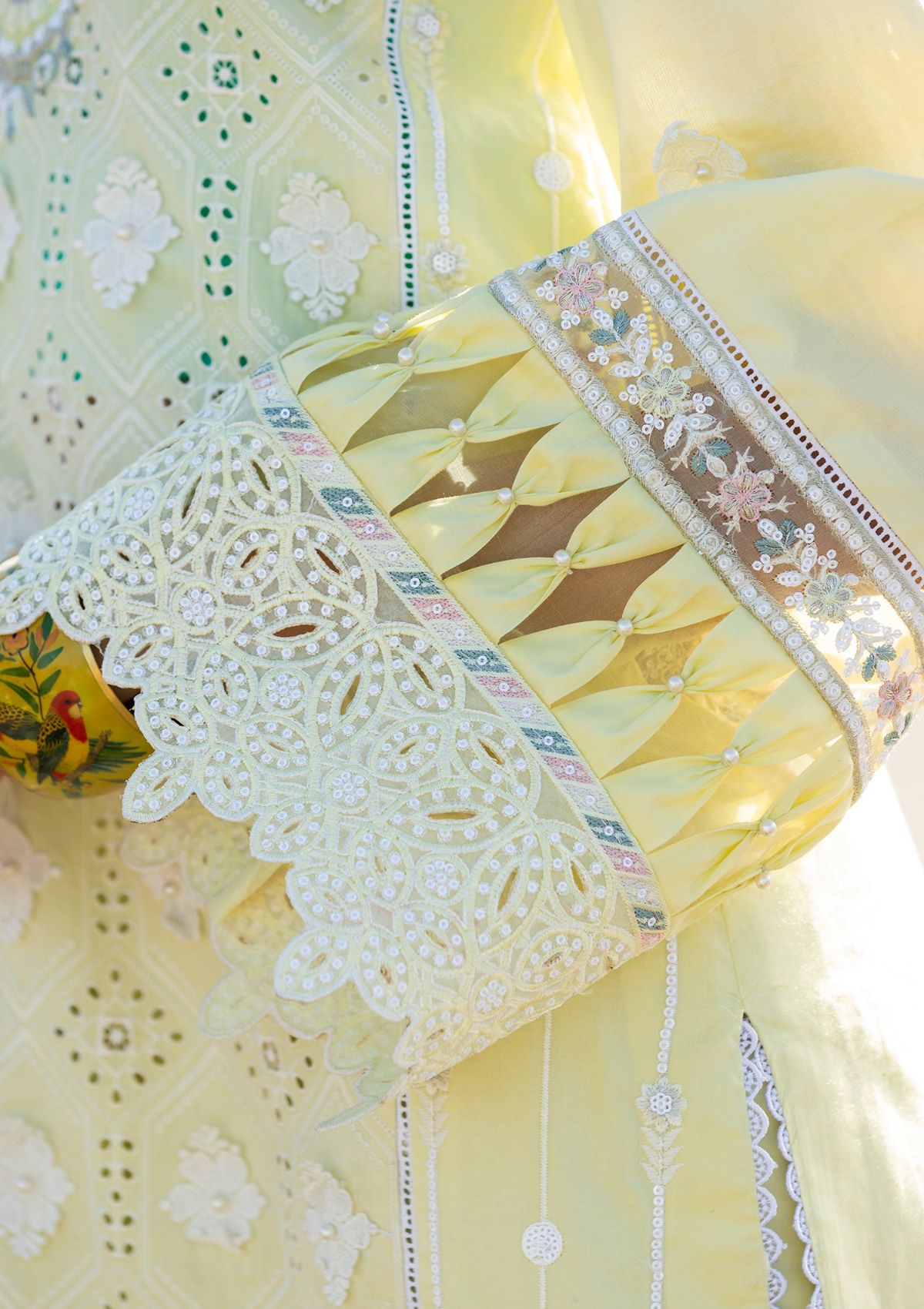 Meem | Luxury Eid Lawn 24 | MD-08 YELLOW -  Meem Luxury - Original Designer Dress - House of Maryam