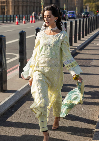 Meem | Luxury Eid Lawn 24 | MD-08 YELLOW -  Meem Luxury - Original Designer Dress - House of Maryam