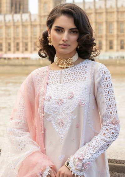 Meem | Luxury Eid Lawn 24 | MD-02 LIGHT PINK -  Meem Luxury - Original Designer Dress - House of Maryam