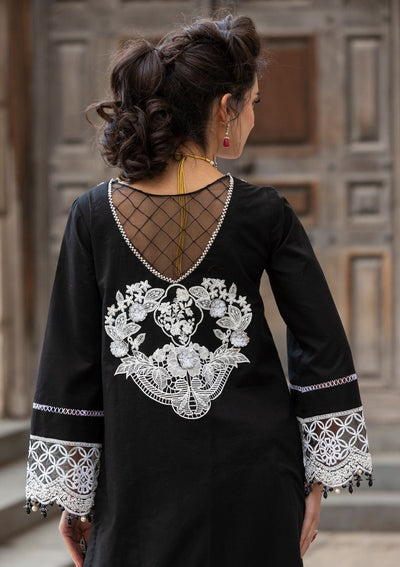 Meem | Luxury Eid Lawn 24 | MD-01 BLACK -  Meem Luxury - Original Designer Dress - House of Maryam