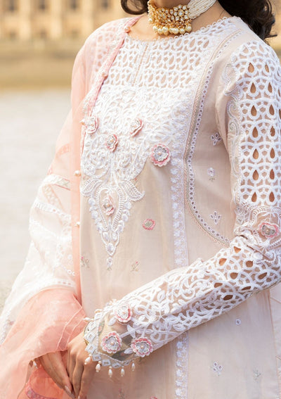Meem | Luxury Eid Lawn 24 | MD-02 LIGHT PINK -  Meem Luxury - Original Designer Dress - House of Maryam