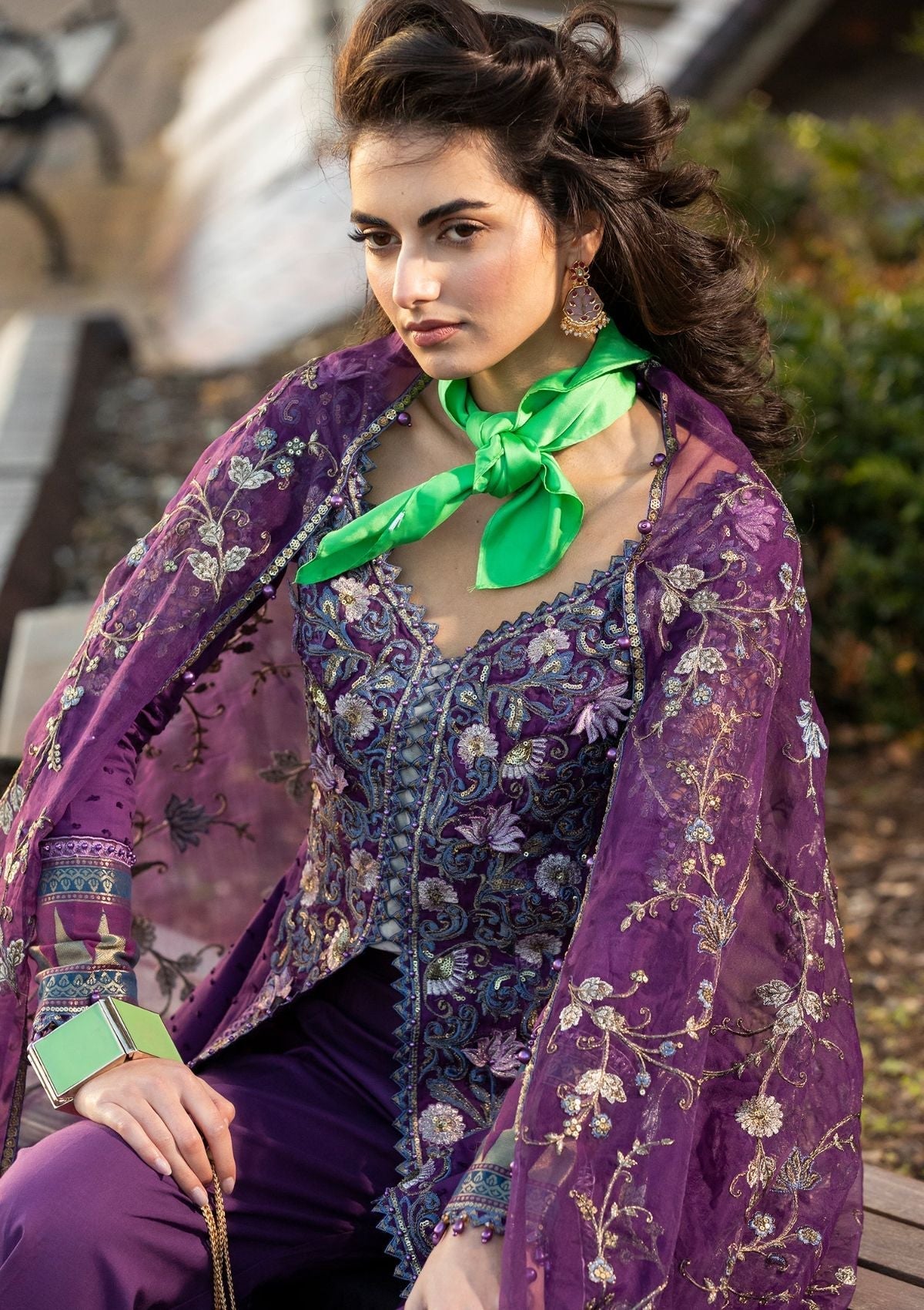 Meem | Luxury Eid Lawn 24 | MD-06 PURPLE by Designer Meem - House of Maryam - Pakistani Designer Ethnic Wear in {{ shop.shopifyCountryName }}