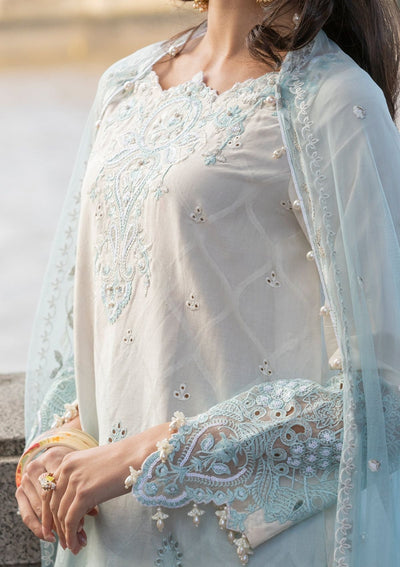Meem | Luxury Eid Lawn 24 | MD-07 BLUE -  Meem Luxury - Original Designer Dress - House of Maryam
