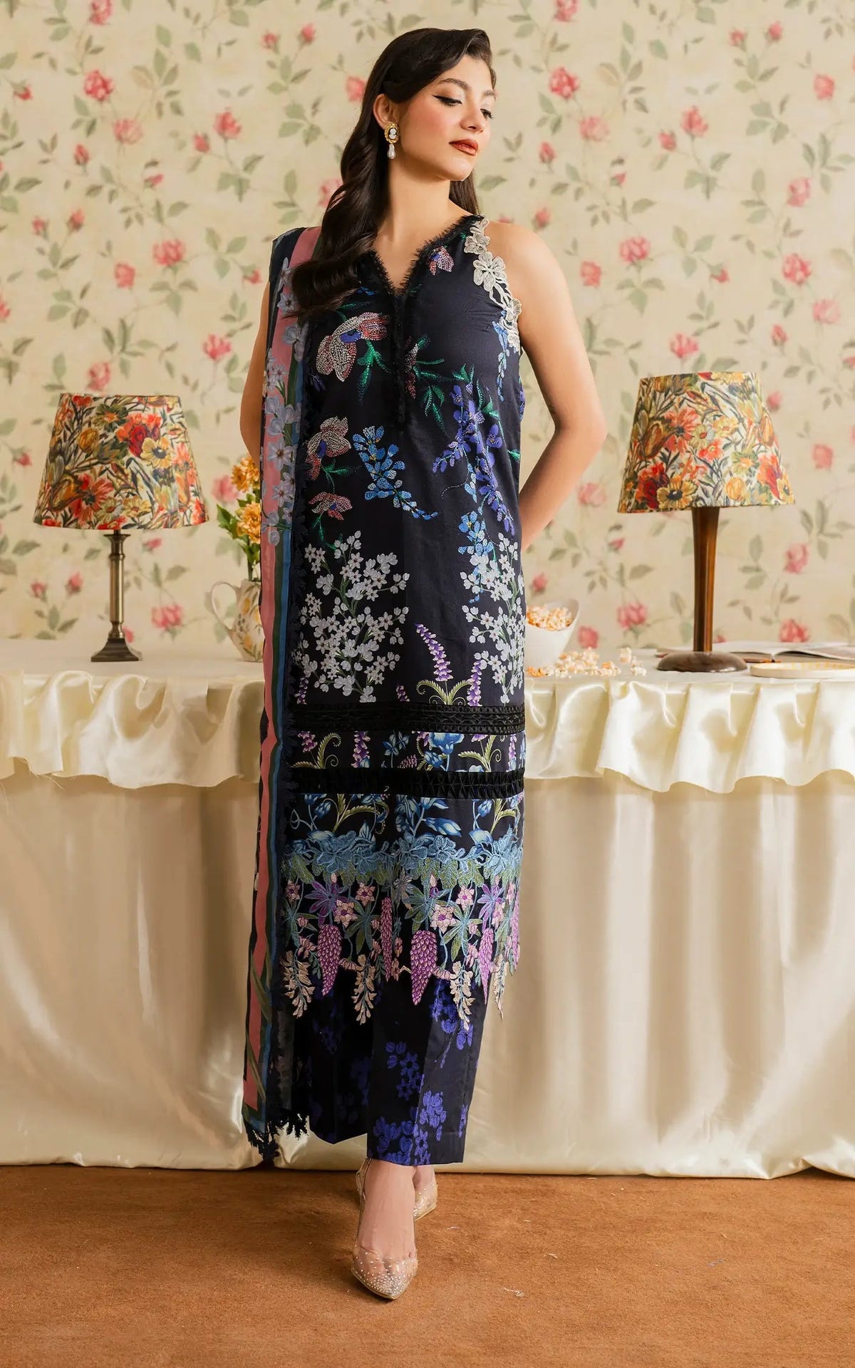 Asifa and Nabeel | Meraki Vintage 25 | Mehtab (MVL25-10) -  Asifa and Nabeel Ladies Clothes - Original Designer Dress - House of Maryam