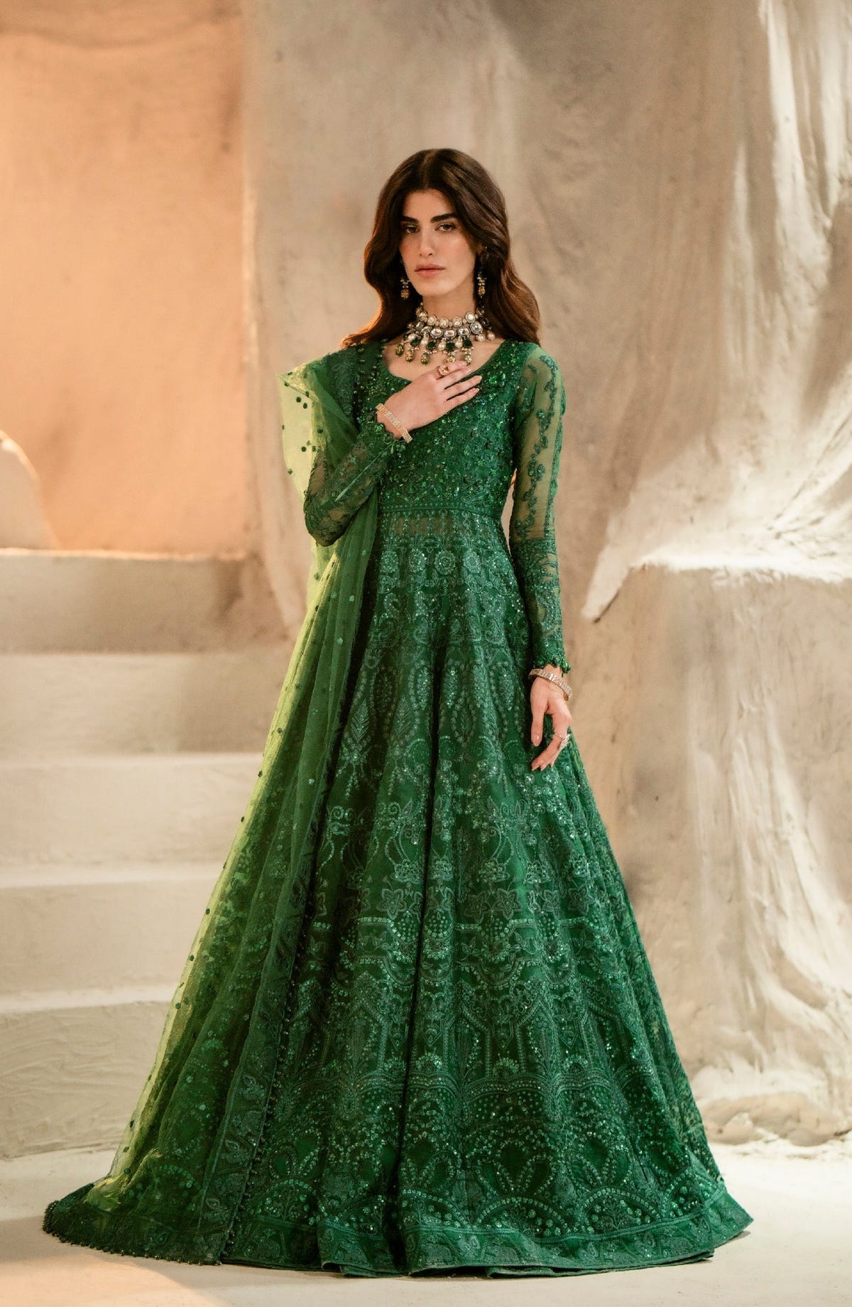Maryum N Maria | Mehr o Maah Bridals | MW23-540-Selket -  Maryum N Maria Bridal - Original Designer Dress - House of Maryam