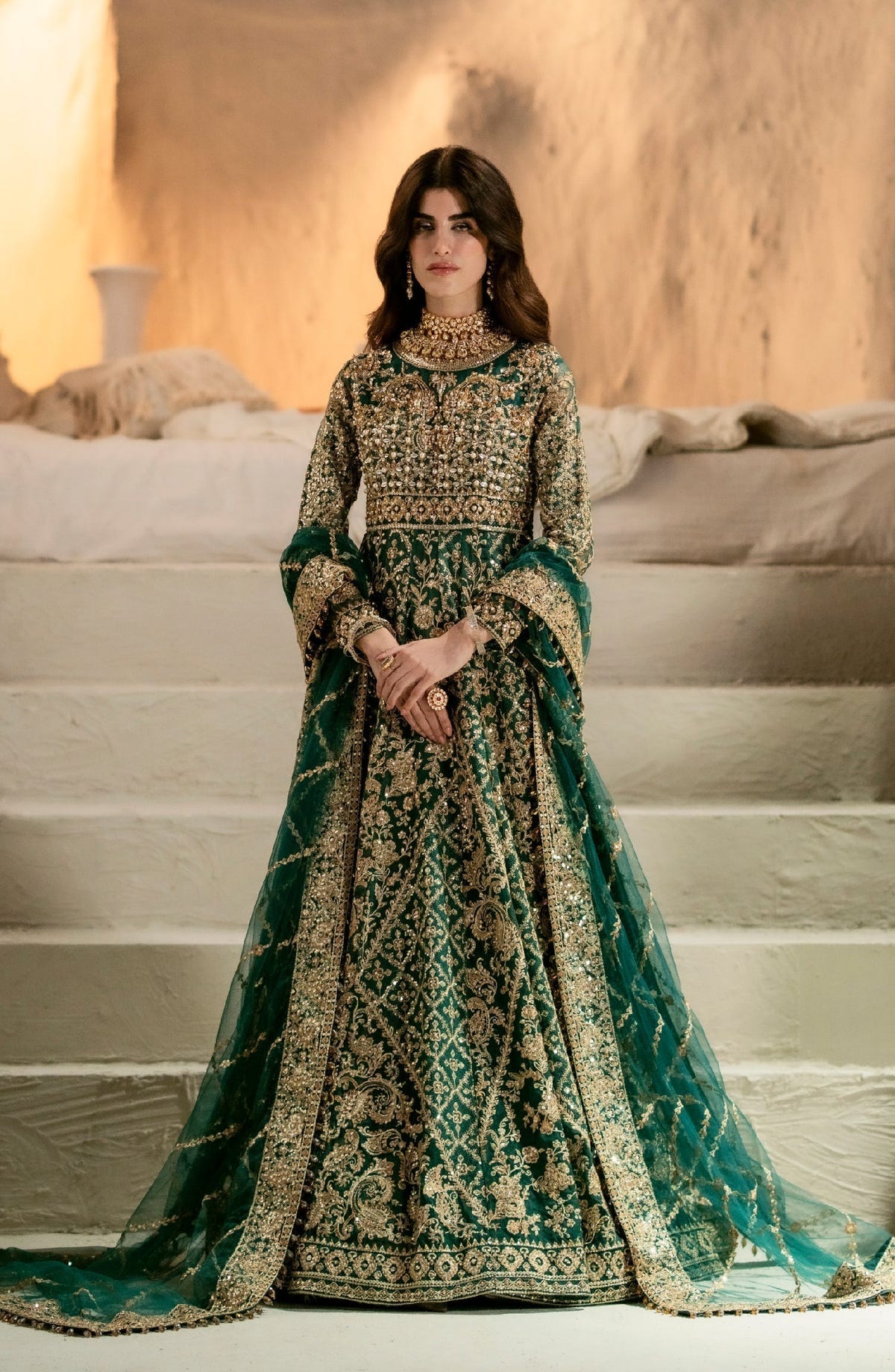 Maryum N Maria | Mehr o Maah Bridals | MW23-536-Anippe -  Maryum N Maria Bridal - Original Designer Dress - House of Maryam