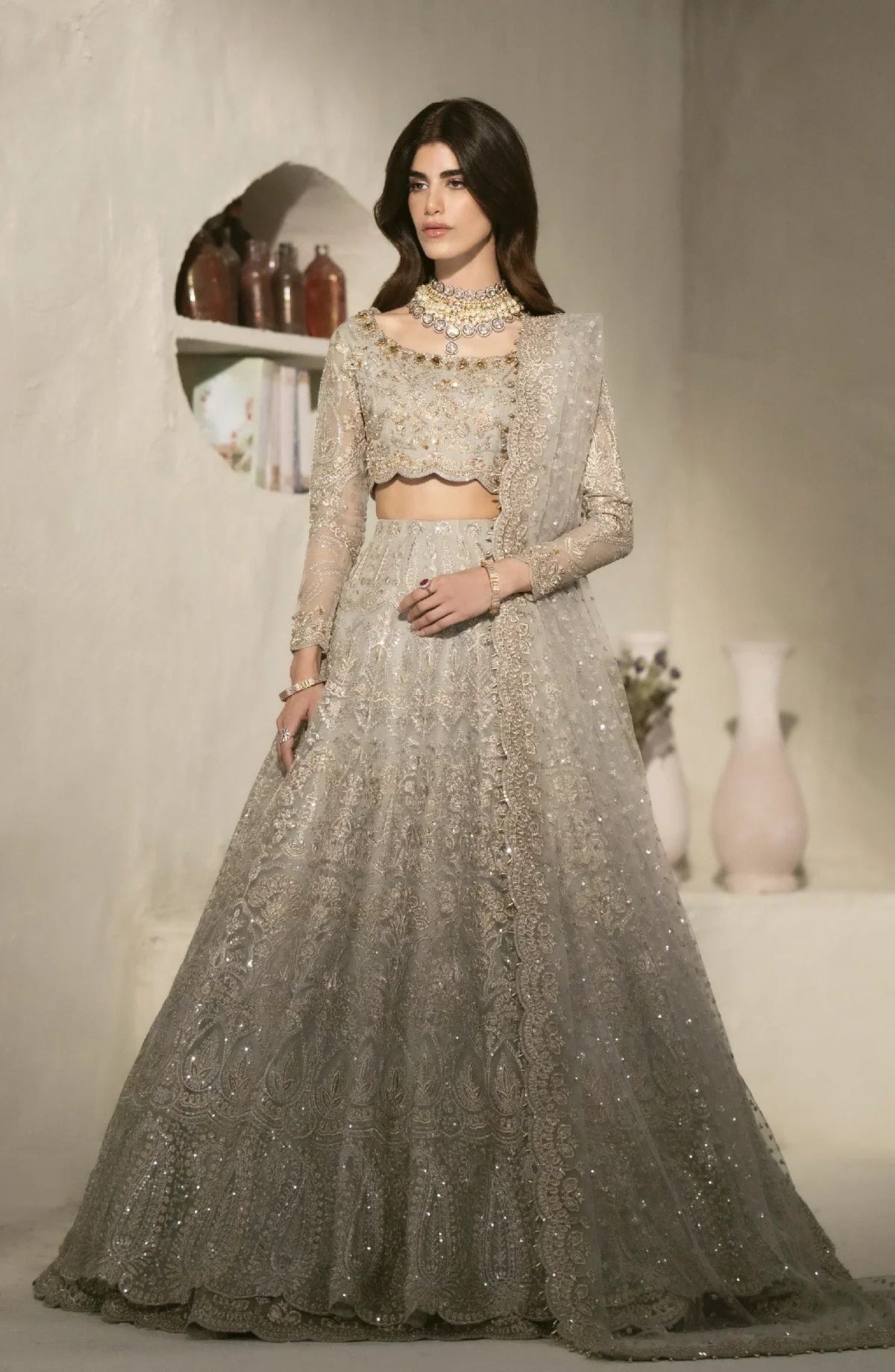 Maryum N Maria | Mehr o Maah Bridals | MW23-533-Feme -  Maryum N Maria Bridal - Original Designer Dress - House of Maryam
