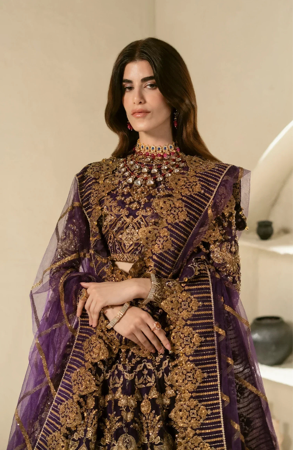 Maryum N Maria | Mehr o Maah Bridals | MW23-538-Nour -  Maryum N Maria Bridal - Original Designer Dress - House of Maryam