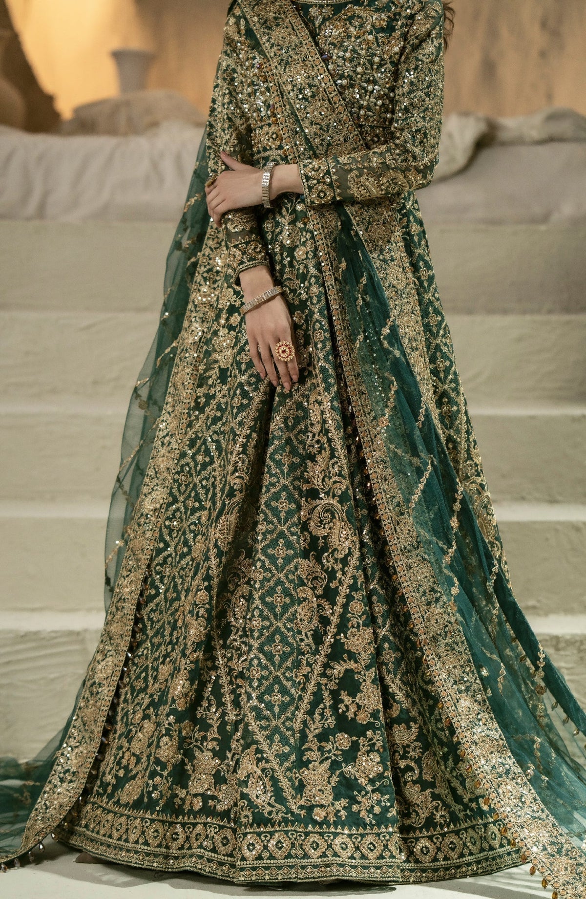 Maryum N Maria | Mehr o Maah Bridals | MW23-536-Anippe -  Maryum N Maria Bridal - Original Designer Dress - House of Maryam