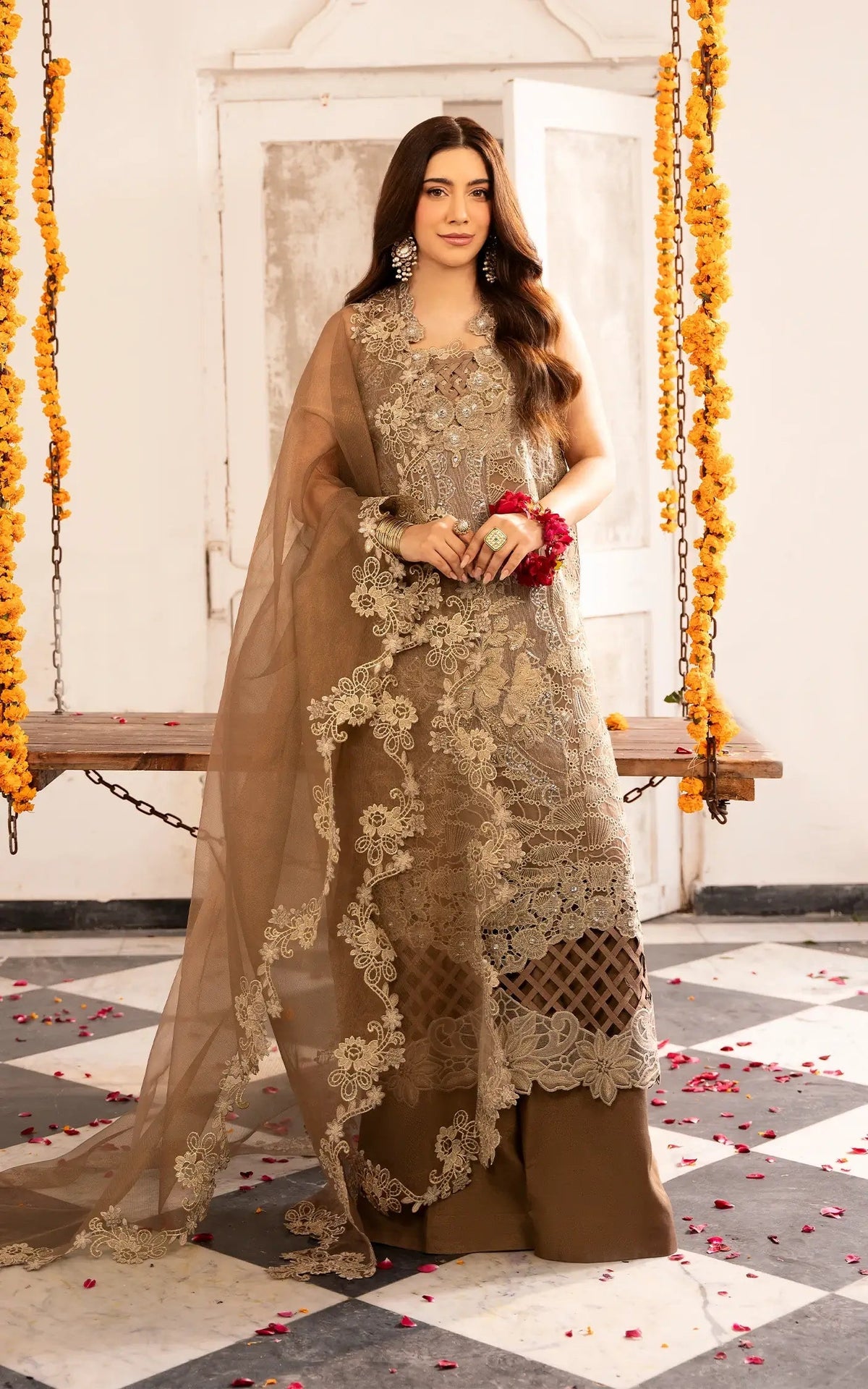 Asifa and Nabeel | Sunehri Eid 25 | Mehrunisa-(SEF25-07) -  Asifa and Nabeel Ladies Clothes - Original Designer Dress - House of Maryam