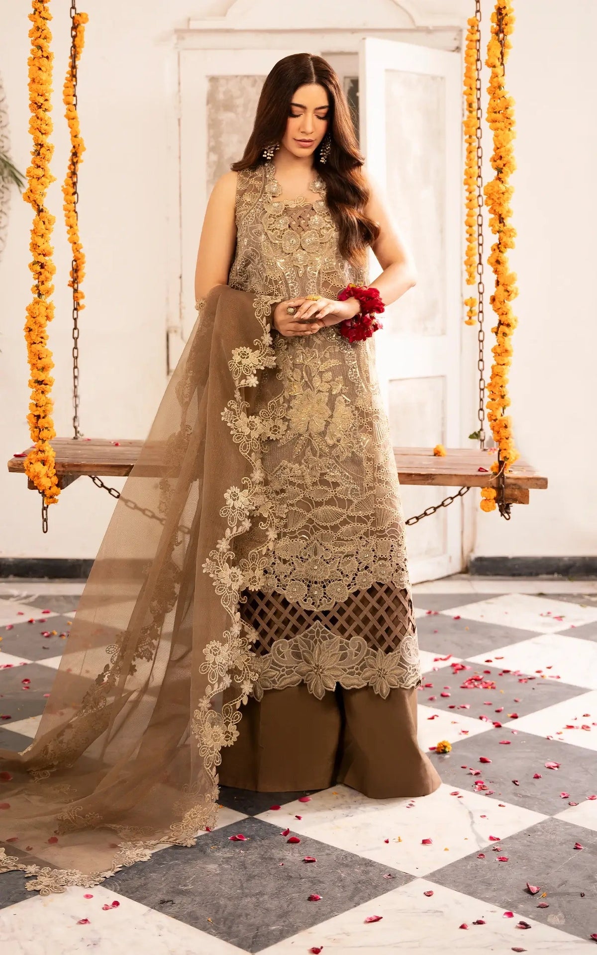 Asifa and Nabeel | Sunehri Eid 25 | Mehrunisa-(SEF25-07) -  Asifa and Nabeel Ladies Clothes - Original Designer Dress - House of Maryam