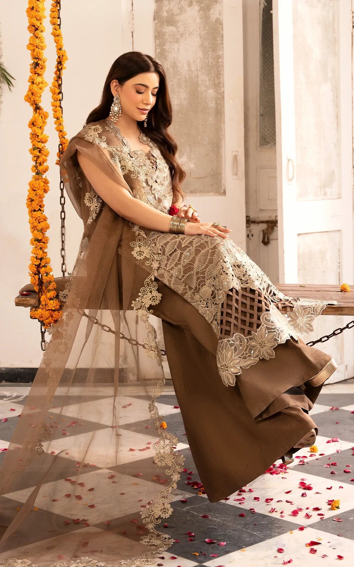 Asifa and Nabeel | Sunehri Eid 25 | Mehrunisa-(SEF25-07) -  Asifa and Nabeel Ladies Clothes - Original Designer Dress - House of Maryam